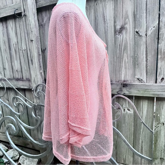 Simply Noelle Peach Mesh Top for Ladies; Size Large/XL - Picture 5 of 10